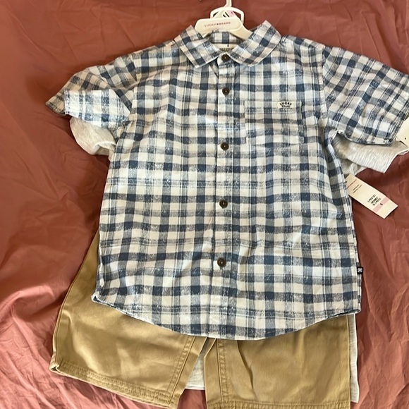 Boys size six NWT Lucky Brand 3 piece set - Picture 1 of 4